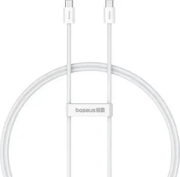 Kabllo USB C në USB C Baseus Superior, 1 m, 30 W, Bardhë
