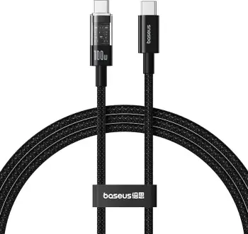 Kabllo USB Baseus P10320102114-00, USB-A në USB-C, 1 m, 100 W, e zezë