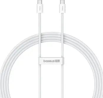 Kabllo USB C në USB C Baseus Superior, 2 m, 30 W, Bardhë
