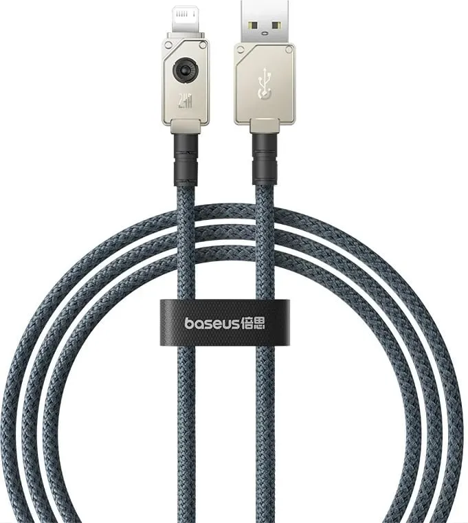 Kabllo USB Baseus Unbreakable, 1 m, 5V-2.4A, Bardhë - 1