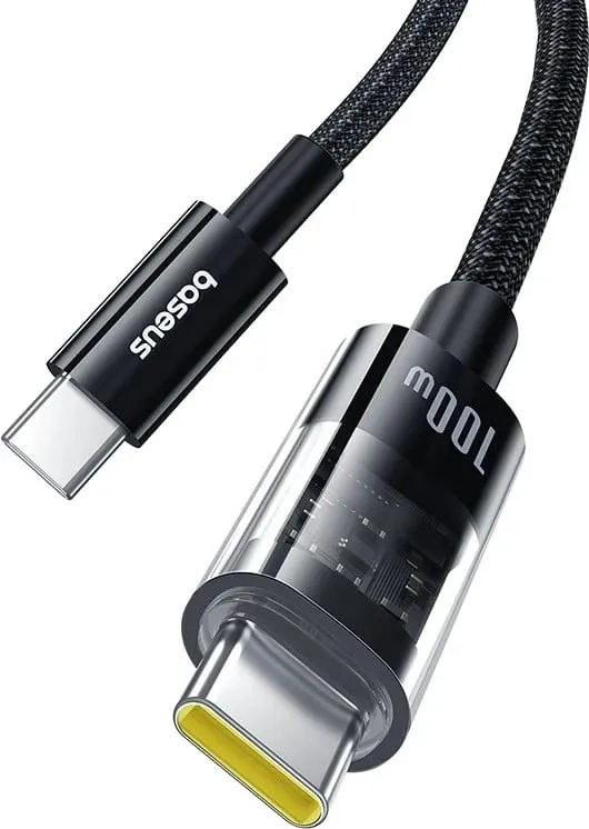 Kabllo Baseus Gem USB A në USB C, 2 m, 100 W, E zezë - 2