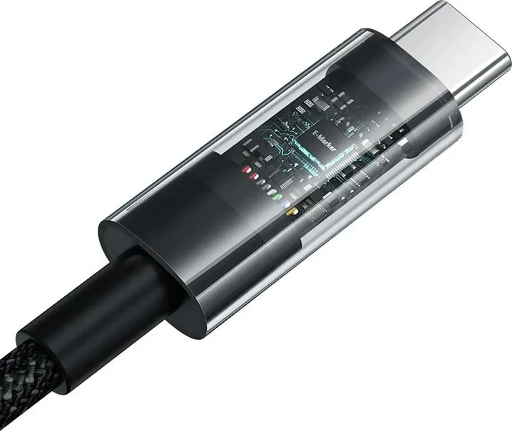 Kabllo Baseus Gem USB A në USB C, 2 m, 100 W, E zezë - 4
