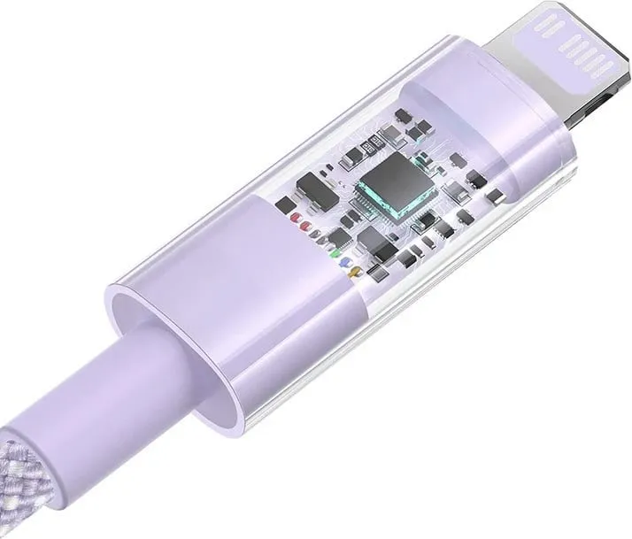 Kabllo Baseus Gem USB-C në iP, 2 m, 20 W, Vjollcë - 3