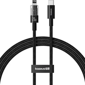 Kabllo Baseus Unbreakable USB C në iP, 1 m, 20 W, E zezë
