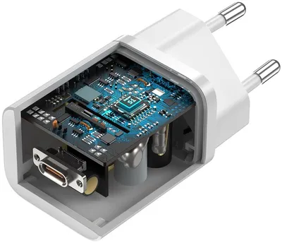 Karikues Baseus Super Si Quick 1C, USB-C, 25W, i bardhë + kabllo USB-C - USB-C, 3A, 1m, e bardhë - 5