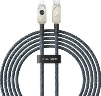 Kabllo karikimi Baseus Unbreakable, USB C në Lightning, 20W, 2m, e bardhë