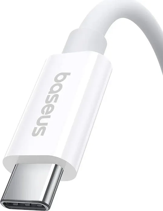 Kabëll USB C në USB C Baseus Superior, 1 m, 240 W, Bardhë - 5