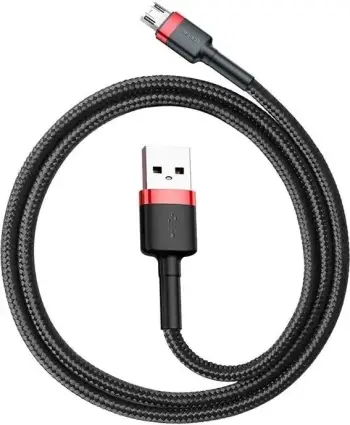 Kabllo Baseus, USB / Micro USB, 2 m, e zezë