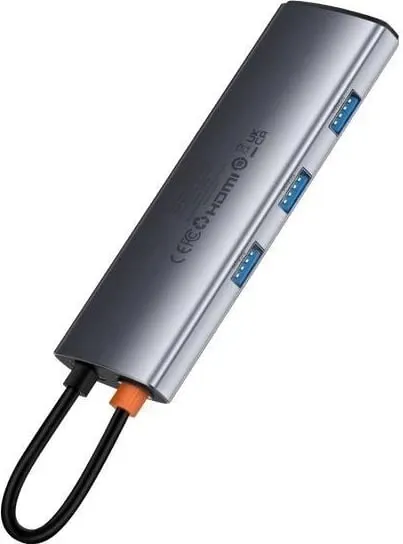 HUB Baseus Metal Gleam Series 7-Port, Space Grey - 2