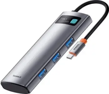 HUB Baseus Metal Gleam Series 7-Port, Space Grey
