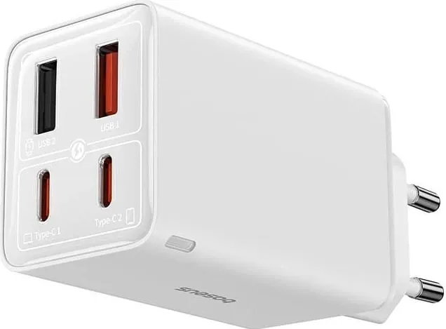 Karikues Baseus GaN6 Pro, 2xUSB-C + 2xUSB, 65W, i bardhë - 2