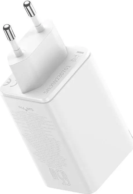Karikues Baseus GaN6 Pro, 2xUSB-C + 2xUSB, 65W, i bardhë - 5