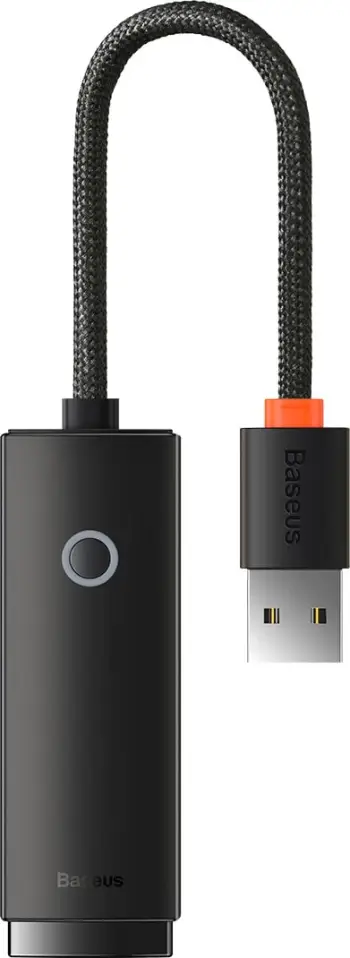 Adapter rrjeti Baseus Lite Series, USB Type-A në RJ45 LAN, 100Mbps, i zi