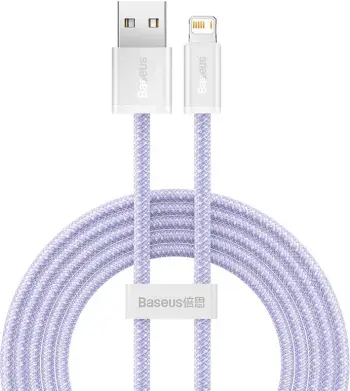 Kabllo USB në Lightning Baseus Dynamic 2 Series, 2m, 2.4A, vjollcë