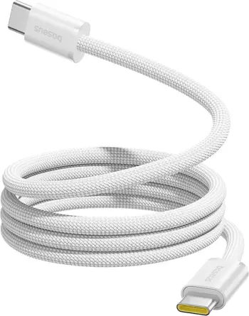 Kabllo USB-C në USB-C Baseus Dynamic 4 Pro, 1m, 100W, E bardhë