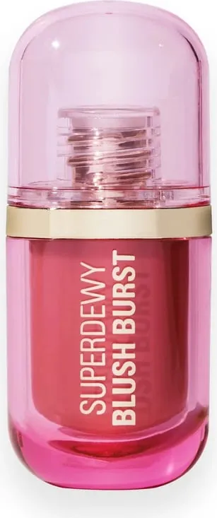 Revolution Superdewy Liquid Blush Burst - Strawberry Milkshake Cool Pink - 5