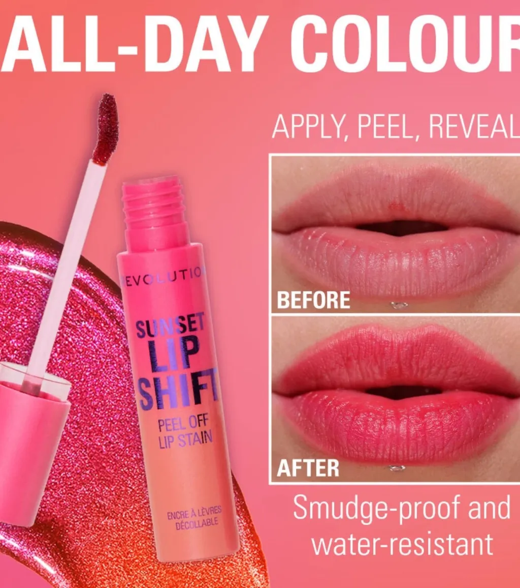 Revolution - Lip Tint Stain Sunset - Flushed Pink - 3