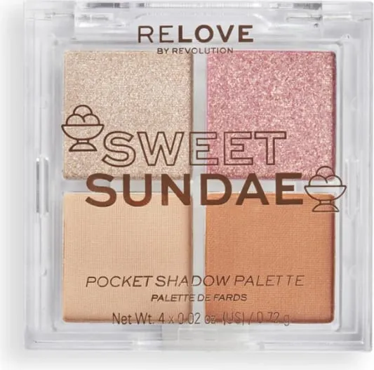 Revolution Relove - Pocket Size Eyeshadow Palette - Sweet Sundae - 1