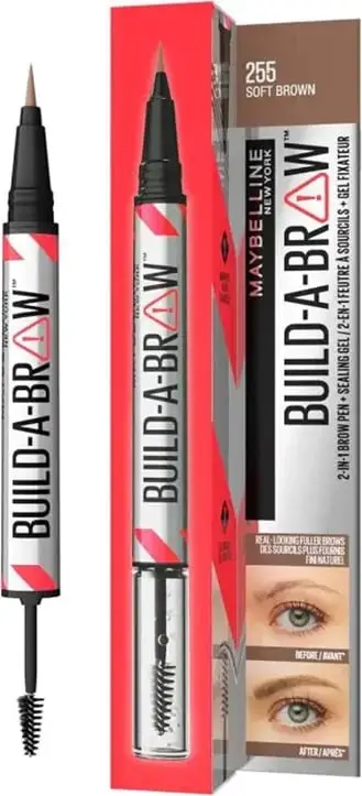 Maybelline - Eyebrow pencil and fixing gel Build A Brow 2 in 1 - 255 Soft Brown