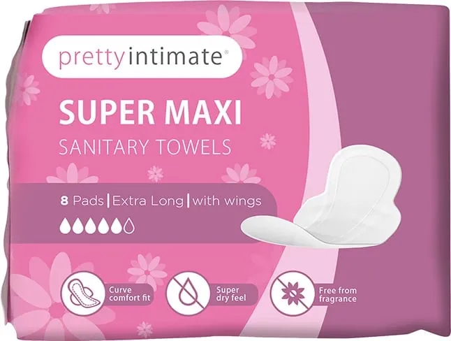 Pretty Intimate Super Maxi 8 Sanitary Towels - 1