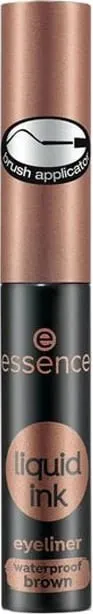 Essence - Waterproof Ink Effect Liquid Eyeliner - 02 Ash Brown - 2