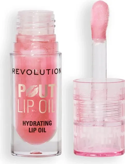 Revolution Pout Lip Oil - Glam Pink Shimmer - 1