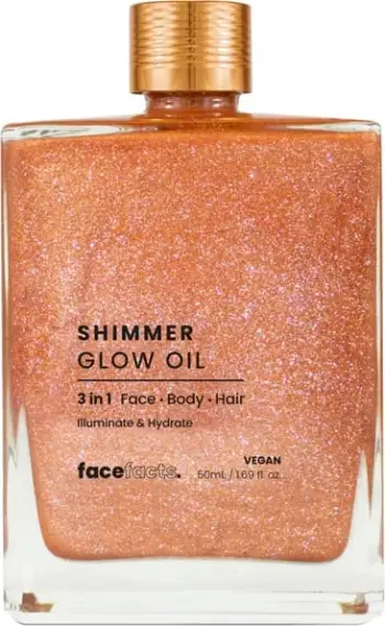 Face Facts 3in1 Shimmer Glow Oil - 50ml - Shkëlqyes-Ndriçues për trup dhe fytyrë