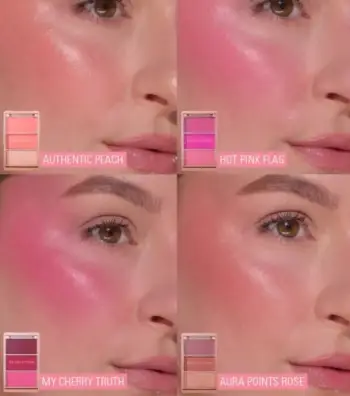 Revolution - Icon Blush Blush Palette - Aura Points Rose