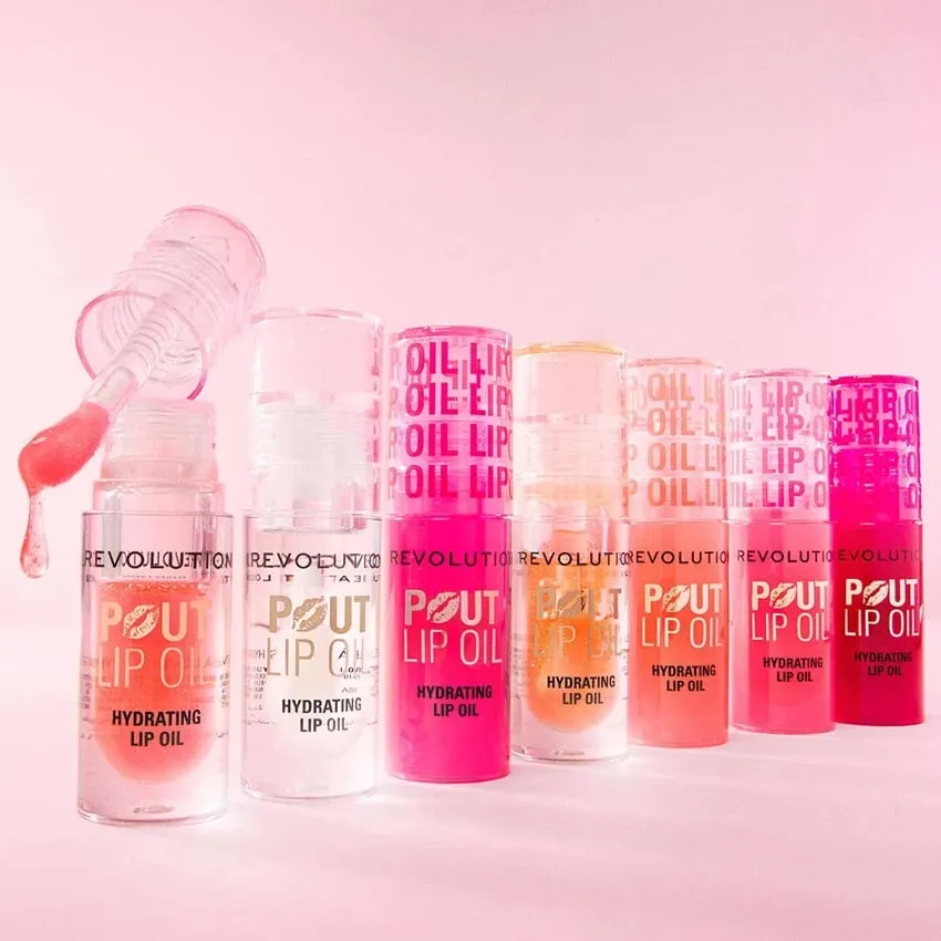 Revolution Pout Lip Oil - Honey Shimmer - 2