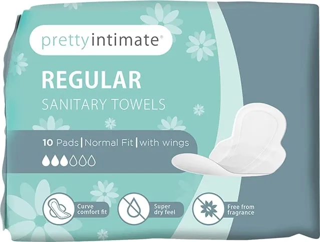 Pretty Intimate Regular 10 Sanitary Towels - 1