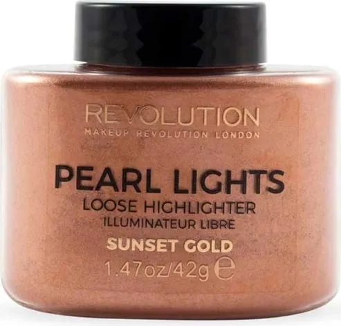 Revolution Pearl Lights Loose Highlighter - Sunset Gold - 1