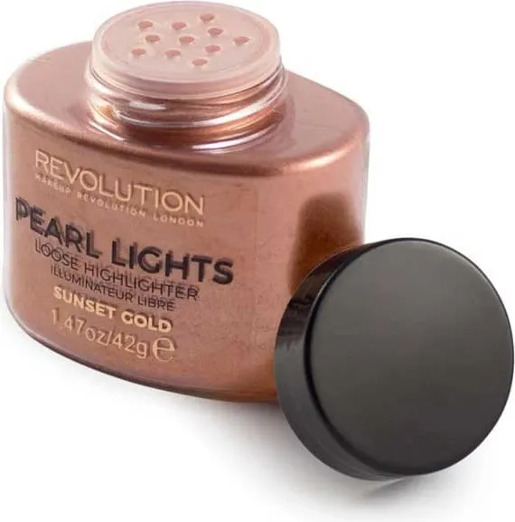 Revolution Pearl Lights Loose Highlighter - Sunset Gold - 2