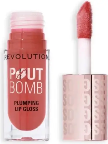 Revolution - Plumping Lip Gloss Pout Bomb - Melba Warm Peach