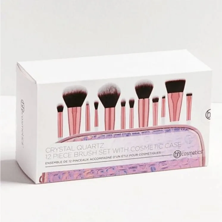 Set brusha për fytyrë BH Cosmetics Crystal Quartz, 12 copë - 1
