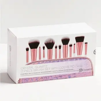 Set brusha për fytyrë BH Cosmetics Crystal Quartz, 12 copë