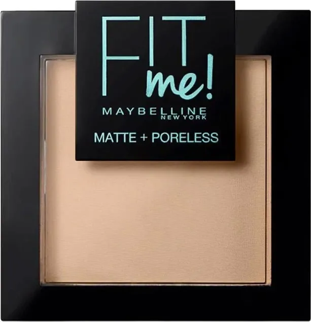 Pudër për fytyrë Maybelline Fit Me Matte+Poreless, 120 Classic Ivory, 9g - 1