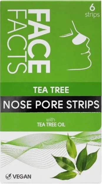 Face Facts Tea Tree Nose Pore Strips - 6 Strips - 1