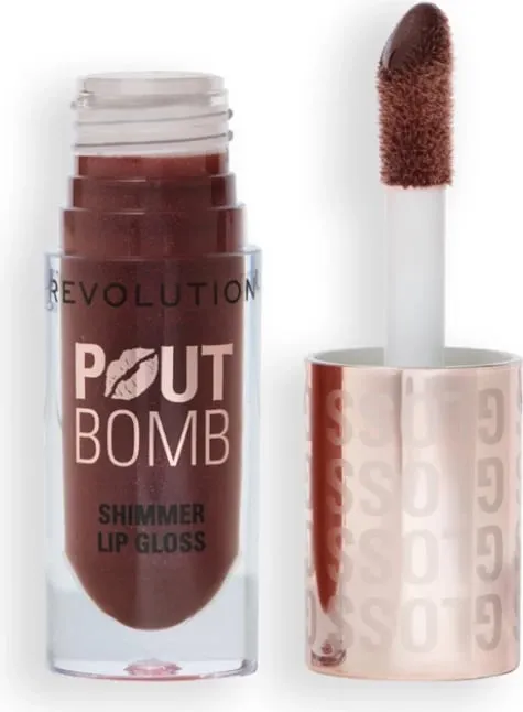 Revolution - Lip Gloss with Shimmer Pout Bomb - Chocolate Sparkle - 1