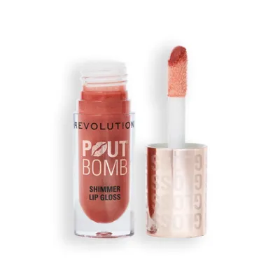 Revolution - Shimmer Lip Gloss Pout Bomb - Nude Glow - 1