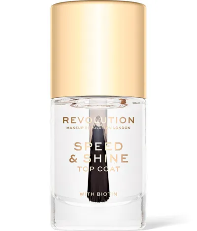 Llak për thonj Revolution Speed & Shine Top Coat, 10 ml - 1