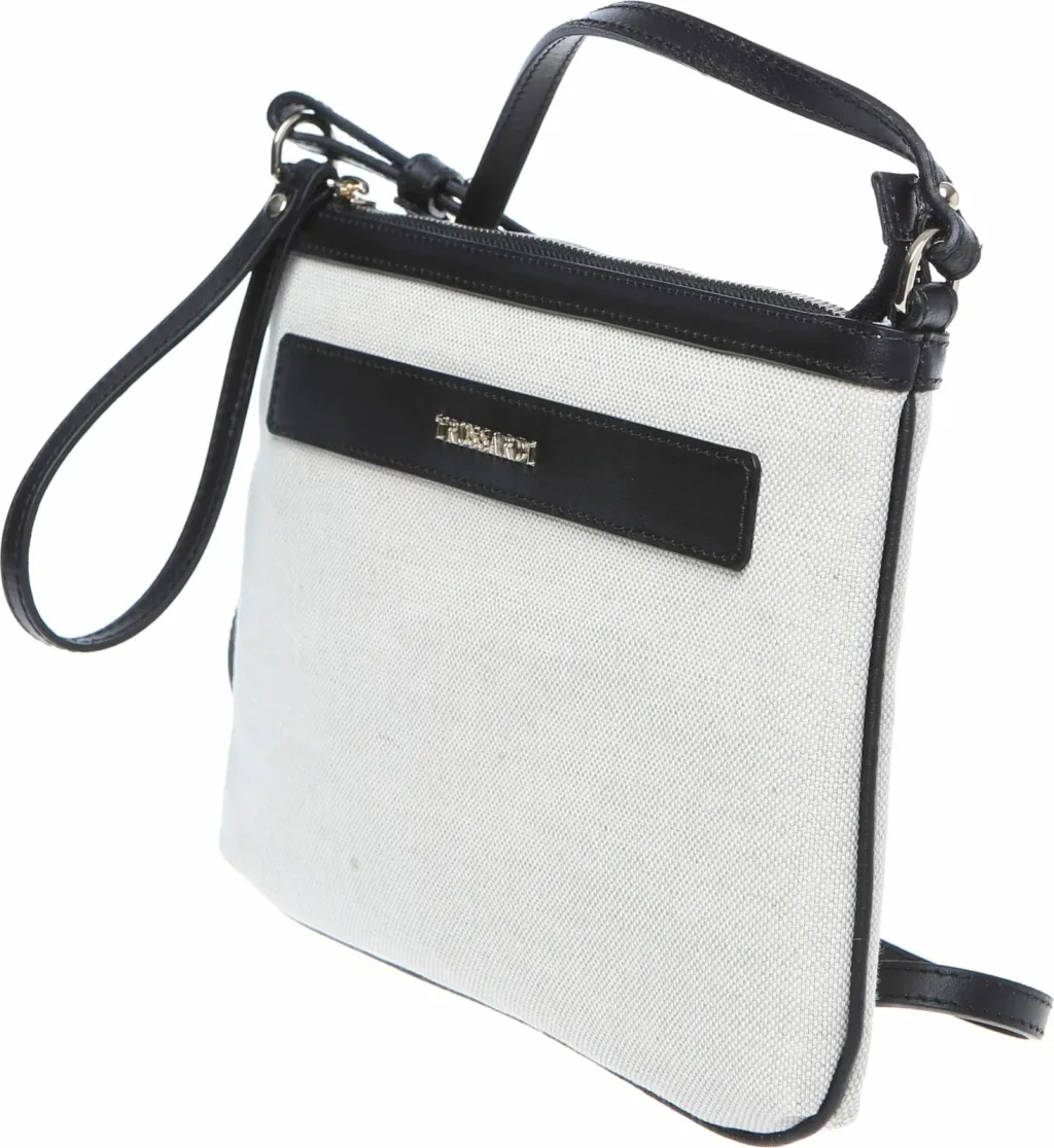 Çantë krahu për femra Trussardi, e bardhë - 4