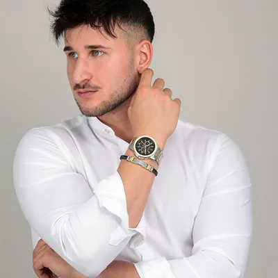 Set orë dore + byzylyk Trussardi T-Hawk R2453153003 - 5
