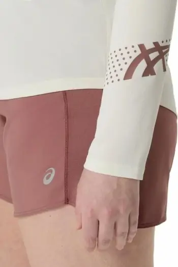 Maicë me mëngë të gjata për femra Asics, bezhë