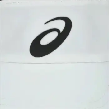Kapelë visor Asics për meshkuj dhe fëmijë, e bardhë
