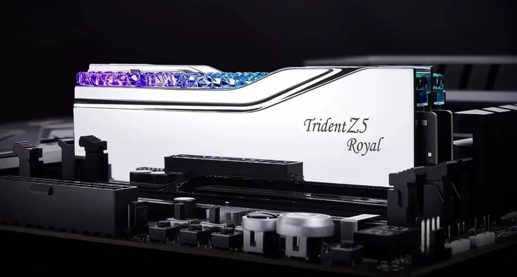 Memorie G.SKILL Trident Z5 Royal Neo, 32GB DDR5, 6000MHz, e argjendtë - 8