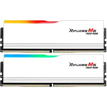 RAM Memorie G.SKILL Ripjaws M5 Neo DDR5-6000 CL30 / 64GB (2x32GB) / DIMM / AMD EXPO – Bardhë