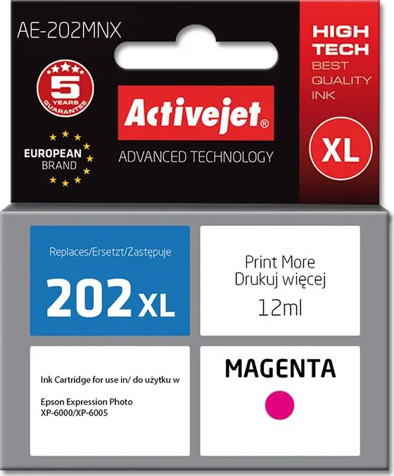 Ngjyrë për printer Activejet AE-202MNX 202XL H34010, vjollcë - 1