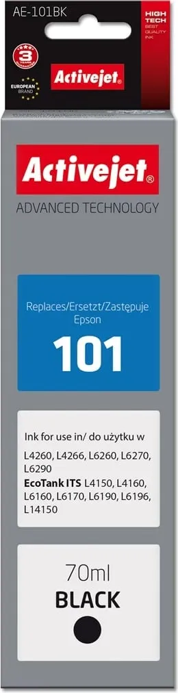 Ngjyrë për printer Activejet AE-101BK, për Epson 101, e zezë - 1