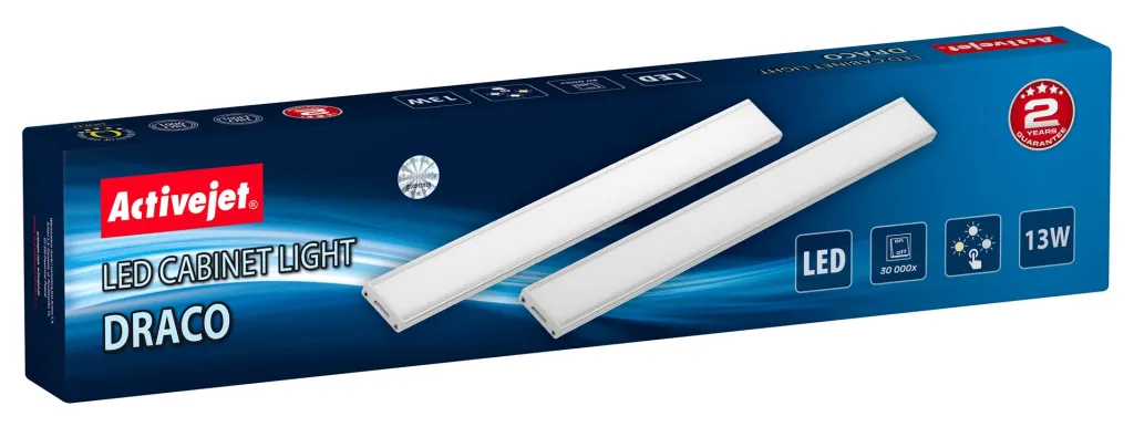Set llamba LED Activejet AJE-DRACO, nënshtrëse, të bardha - 1