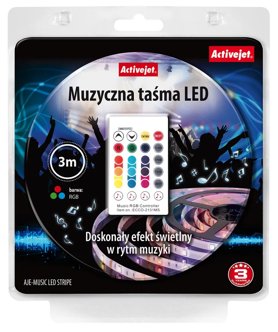 Shirit LED Activejet AJE-LED MUSIC, 7W, 3m - 4